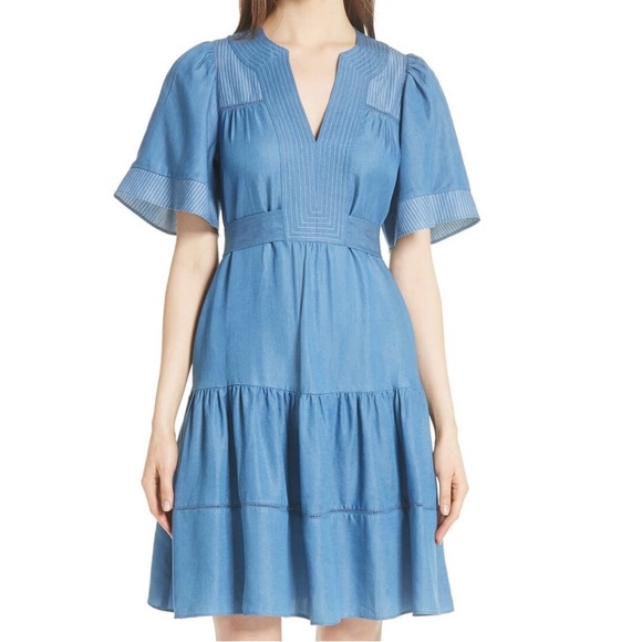 EUC kate spade railroad dress - Picture 1 of 7